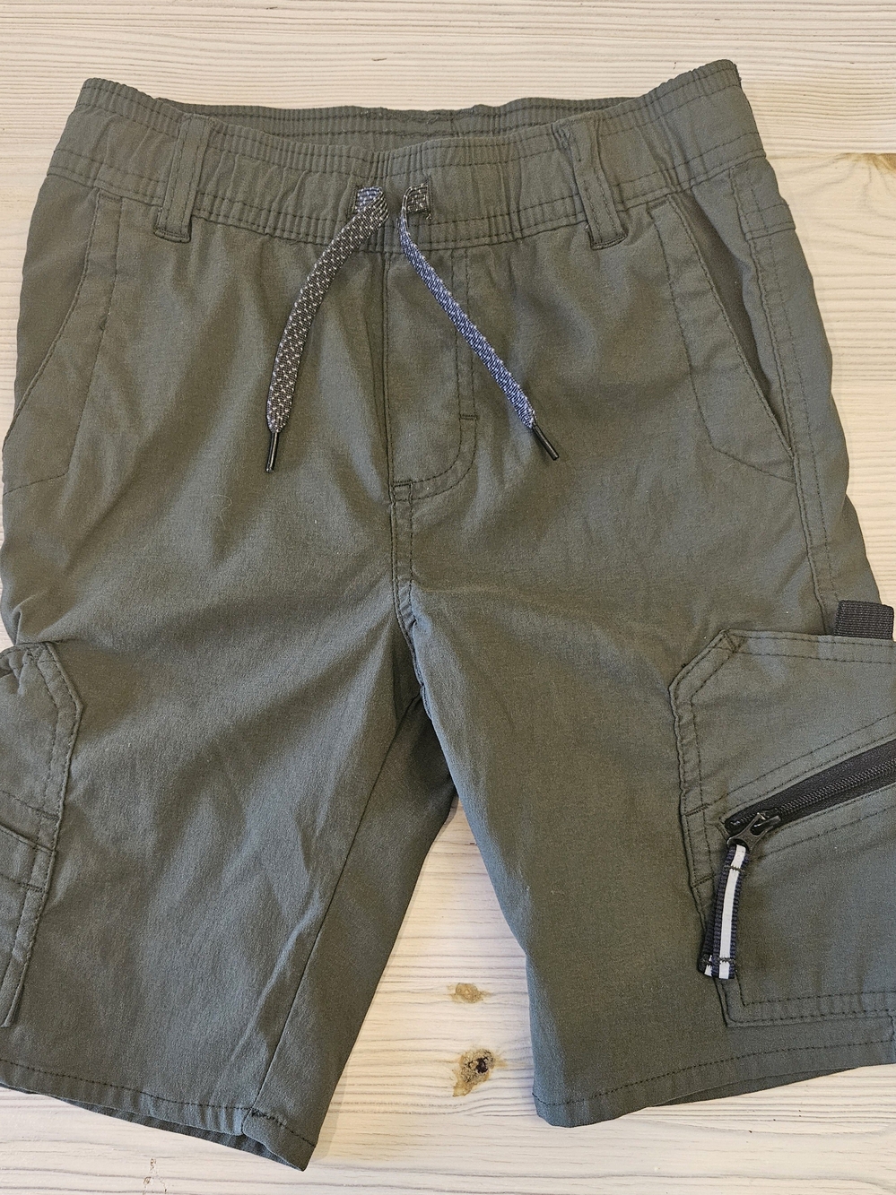 Wrangler Olive Green Cargo Shorts with Drawstring